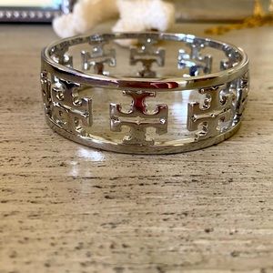 Tory Burch Silver Wrist Bangle